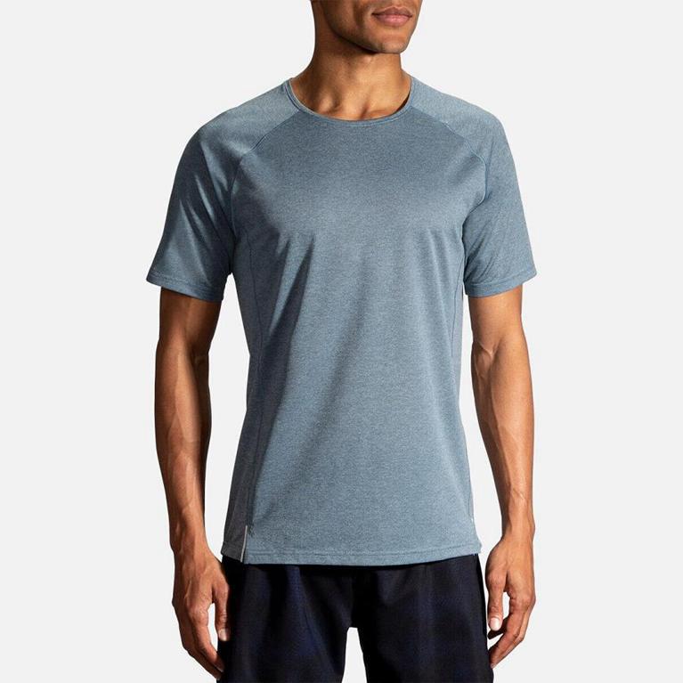 Brooks Ghost Men's Short Sleeve Running Shirt - Blue (94031-WIPT)